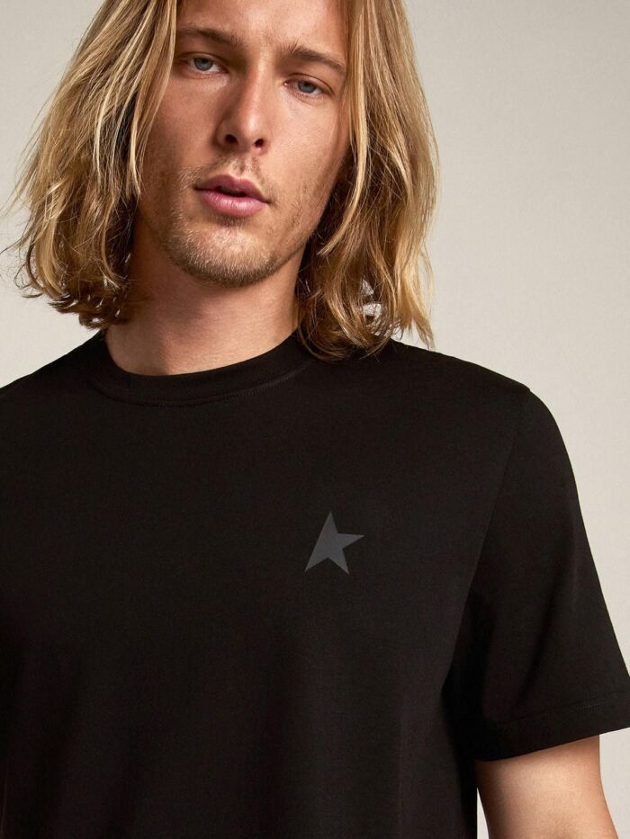 GOLDEN GOOSE Men's Star Collection T-Shirt With Tone-One-Tone Logo - immagine 2